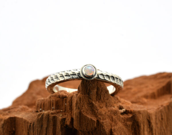 Stacking opal ring