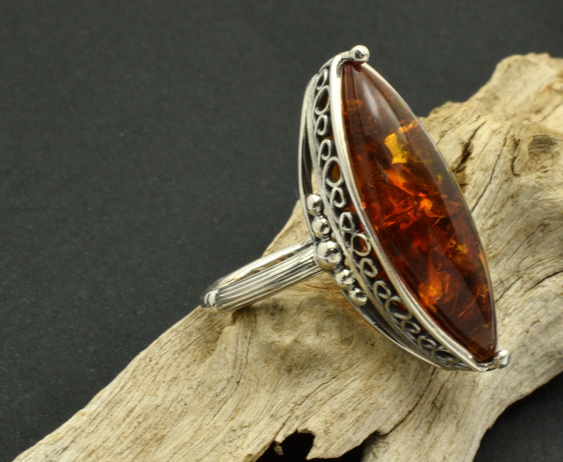Large amber ring Large amber ring