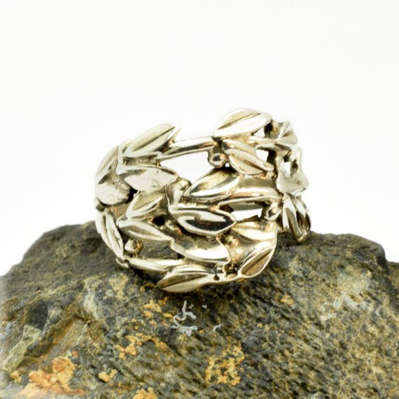 sterling silver branch ring