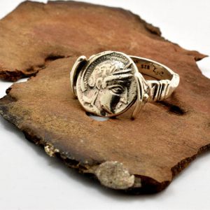 Sterling silver coin ring