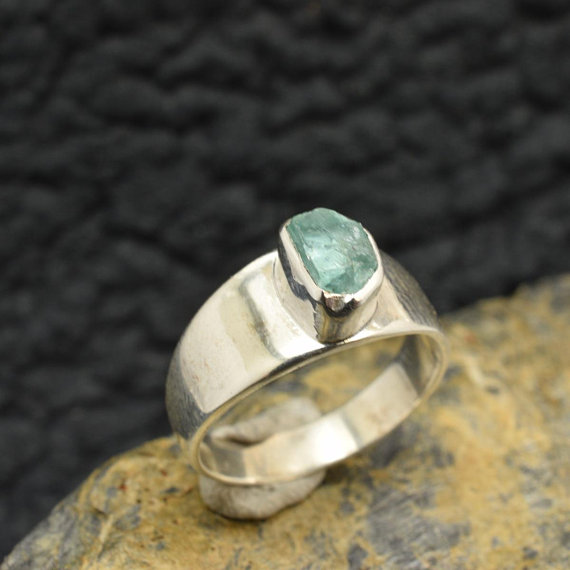 apatite sterling silver ring