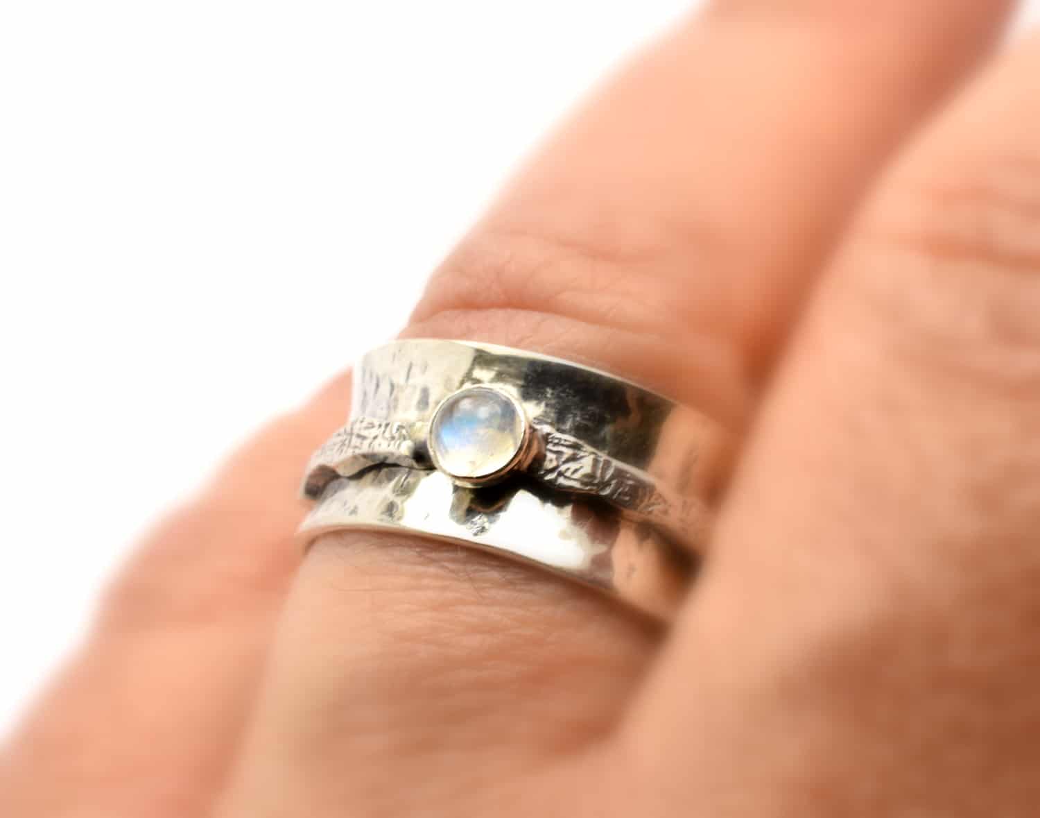 sterling spinner ring