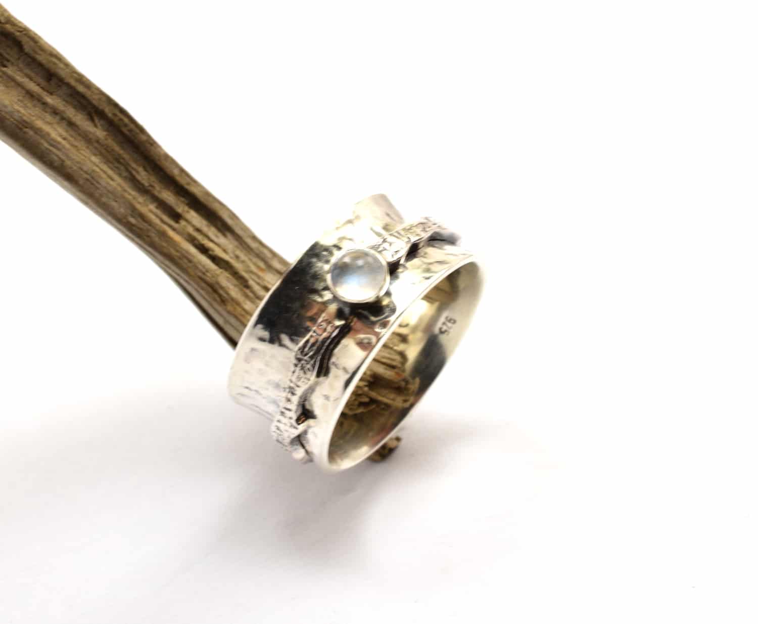 sterling spinner ring