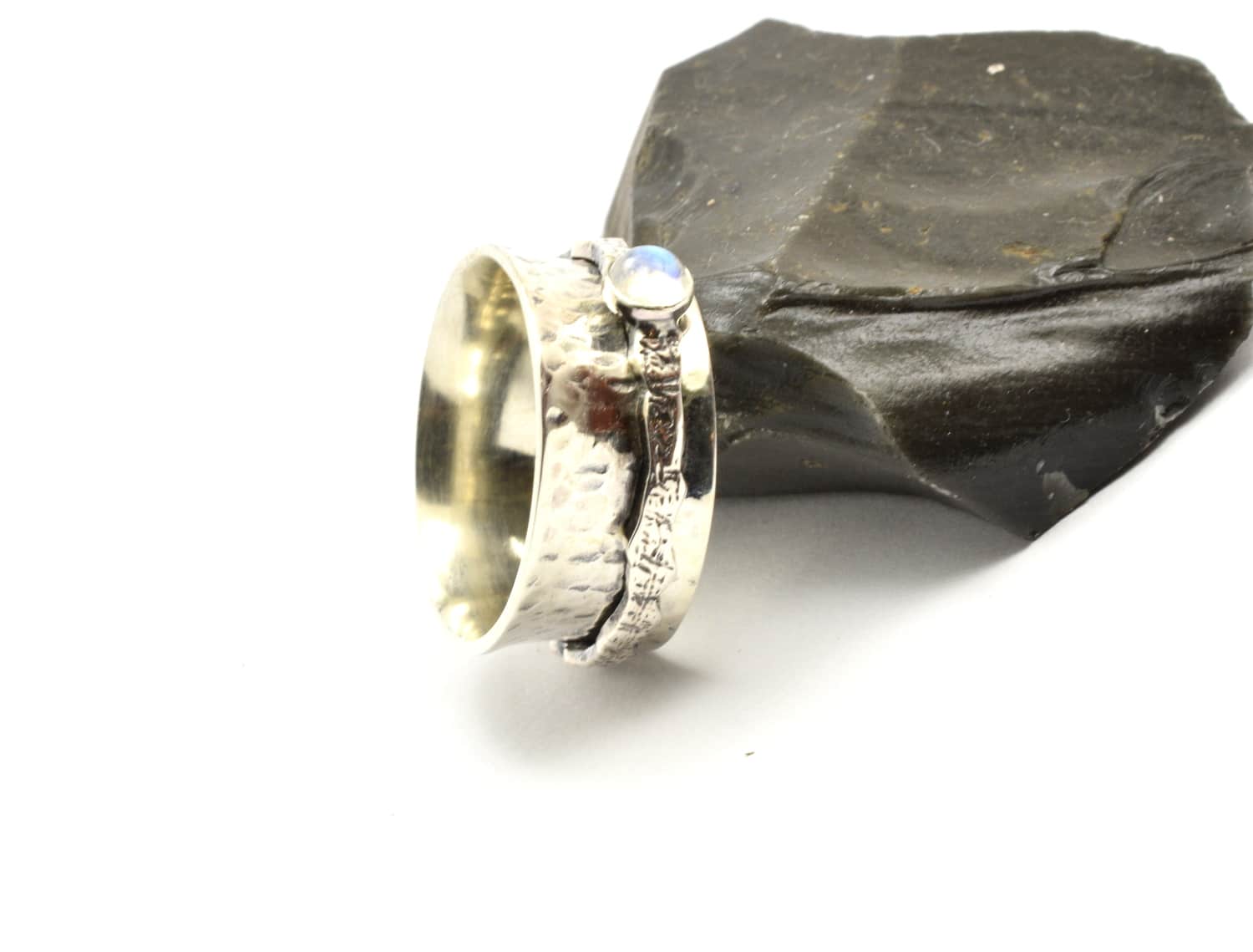 sterling spinner ring