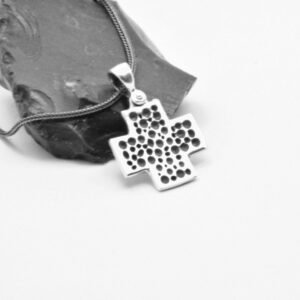 sterling silver square cross