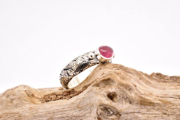 sterling silver tourmaline ring